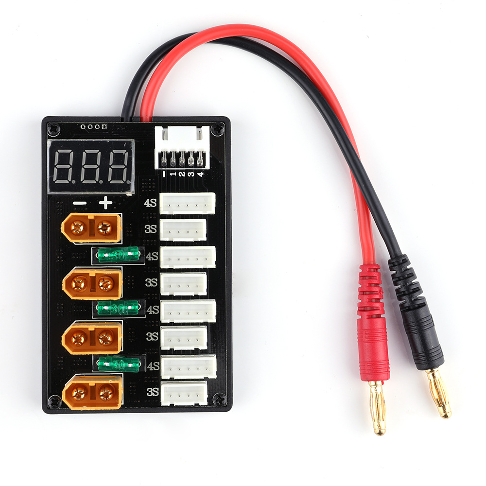 Lipo Parallel Charging Board - XT60 Stecker 3S 4S Lipo Batterie