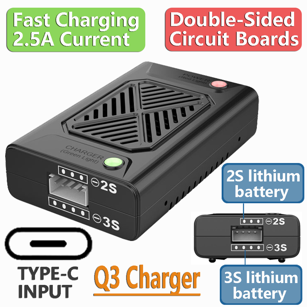Drone Mjx Rc - Q3 Compact Balance Ladegerät 2S 3S