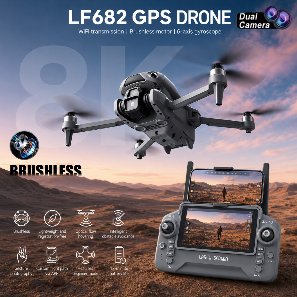 Drone Rc Land - Neue LF682 Drohne mit 8K Dual-Kamera,