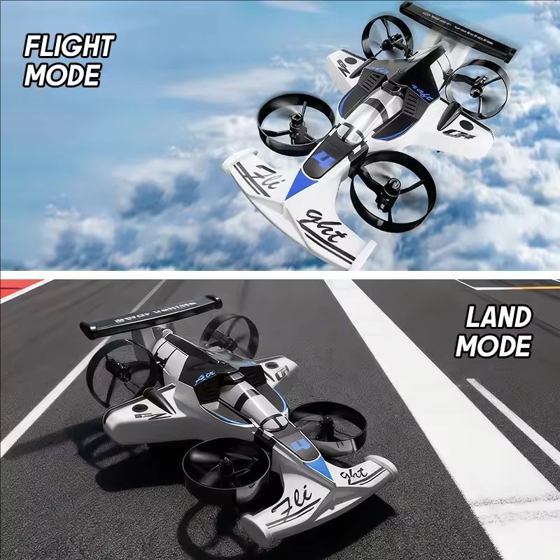 Drone Rc Land - CZ04 Land-Air Dual-Use RC Quadcopter Driften