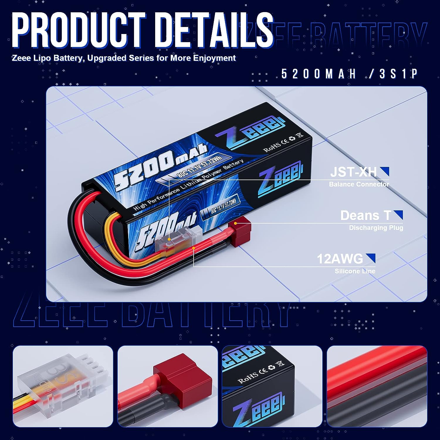 1/2 stücke Zeee 3S 5200 mAh Li – Drone Rc Land Bewertung und Preis