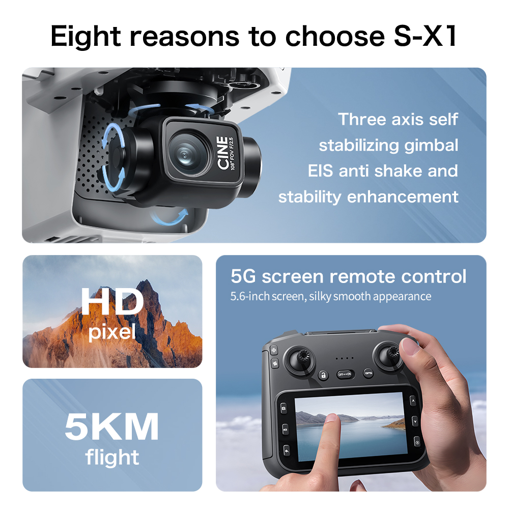 Lenovo S-X1 Drohne 8K HD Profe – Drone Rc Land Bewertung und Preis