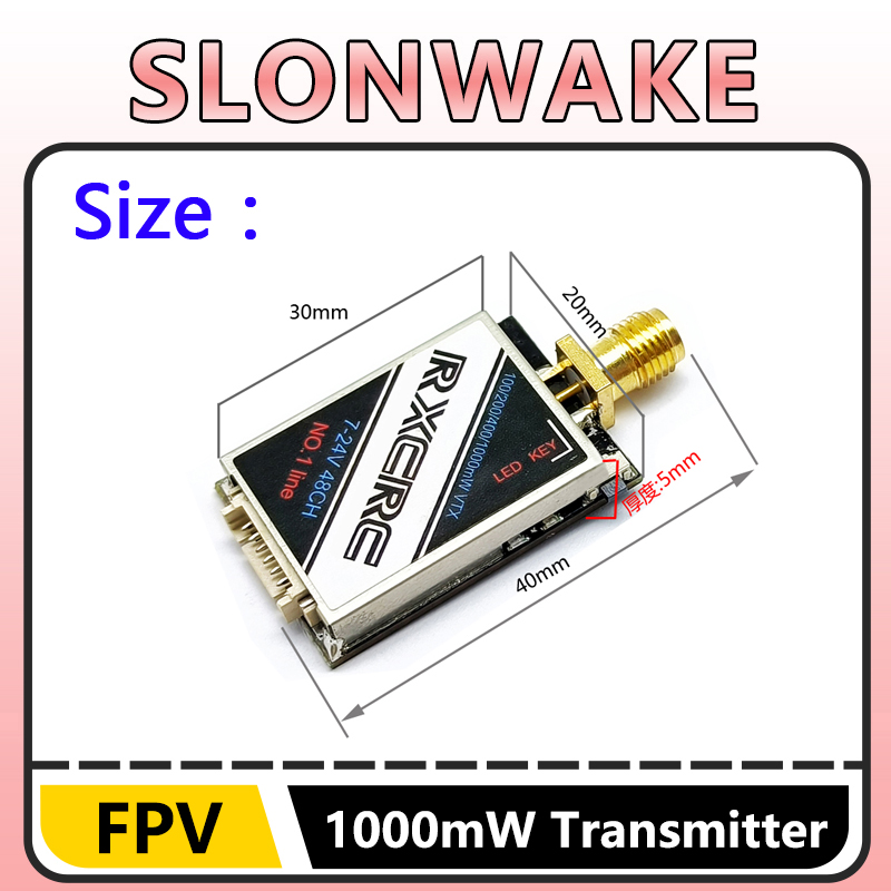 SLONWAKE 5.8G 48CH 1W VTX 100/ – Drone Rc Receiver And Transmitter Bewertung und Preis