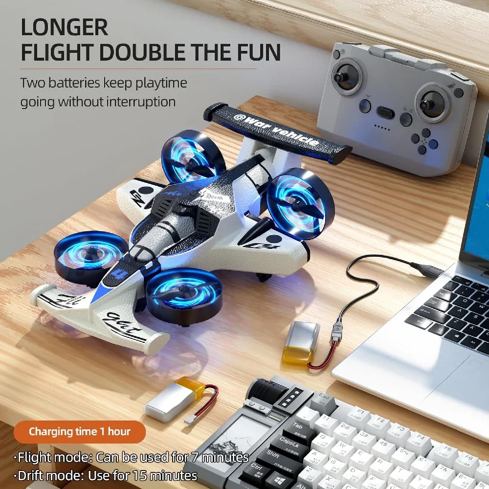 2-in-1 RC Flugdrohne Auto Dual – Drone Rc Land Bewertung und Preis
